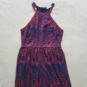 Altar'd state overlay dress navy